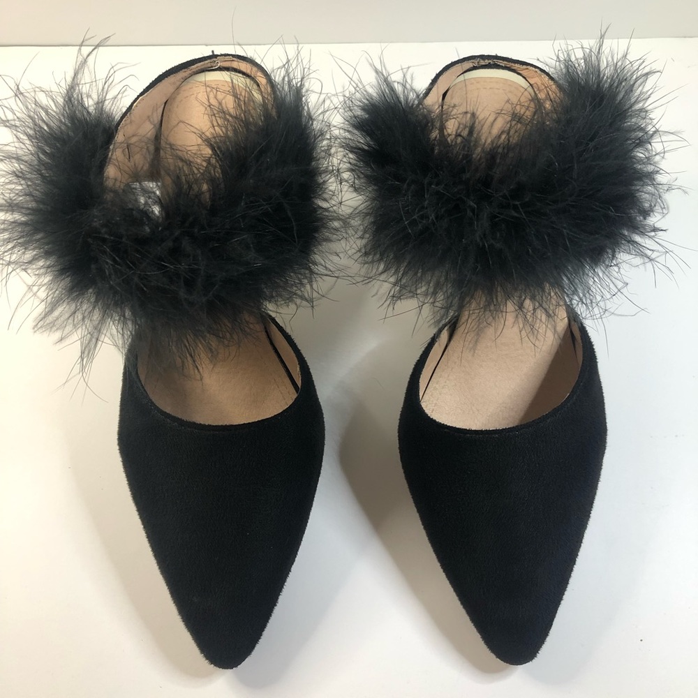 Special Occassion Luxury Black Heels (size 9) - Picture 2 of 4